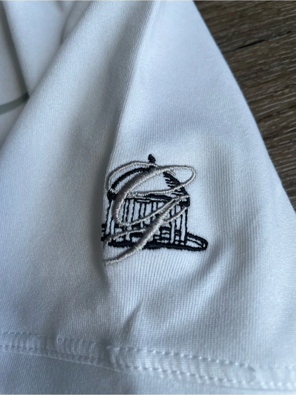 Nike White Women's Short Sleeve Polo Button-Down Shirt - Picture 8 of 12